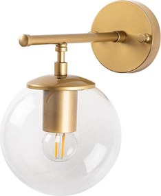 Lampa perete ROE 10720, auriu, metal/sticla, 15x24x24 cm