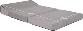 Saltea pliabilă/fotoliu extensibil, 2 in 1, gri, VEDIS