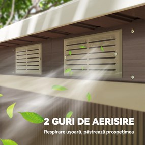 Outsunny Casuta pentru unelte de gradina, 277x130x173cm, verde | Aosom Romania
