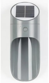 Aplică LED solară cu senzor PALESA LED/1W/3,7V IP65 1800 mAh gri