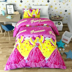 Lenjerie de pat copii bumbac Princess Disney /160x200 cm dimensiune standard