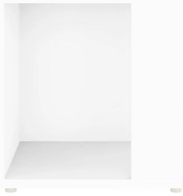 Masa laterala, alb, 33x33x34,5 cm, PAL 1, Alb