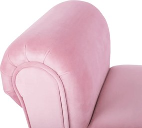 Bancă, catifea Velvet, roz învechit/negru, BURDA