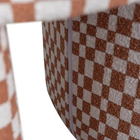 Scaun tip taburet portocaliu tapițat Charlie – WOOOD