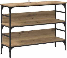 vidaXL Masă de consolă stejar artizanal 100 x 32 x 75 cm Lemn compozit