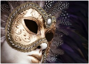 Tablou cu statuie cu masca (70x50 cm)