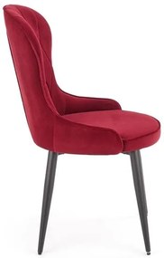 Set 6 scaune K366 velvet bordo