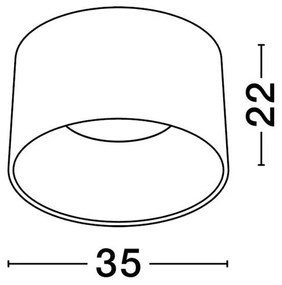 Plafoniera LED moderna DIONI 35cm