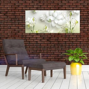Tablou cu flori (120x50 cm)