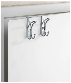 Set 2 cârlige suspendate pentru ușă Wenko Door Hook, argintiu