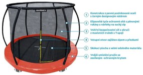 Trambulină cu plasă MARIMEX Premium, 305 cm