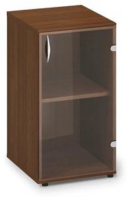 Dulap din sticlă îngustă joasă ProOffice 40 x 45,8 x 73,5 cm, dreapta, nuc