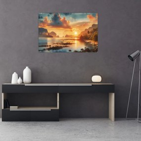 Tablou - Priveliște de pe plajă (90x60 cm)
