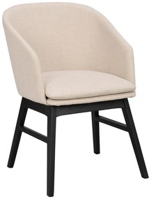 Set de scaune de sufragerie bej 2 buc. tapițat Windham – Rowico