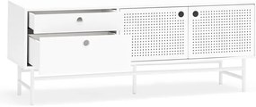 Masă TV albă 140x52 cm Punto - Teulat