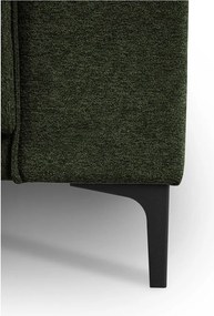 Colțar verde cu tapițerie din chenille (cu colț pe partea stângă/în formă de ”L”) Copenhagen – Scandic