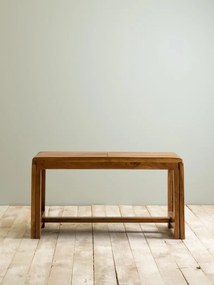 Bancă extensibilă din lemn de acacia, natur, 46 x 88–148 x 35 cm, „Extendable”