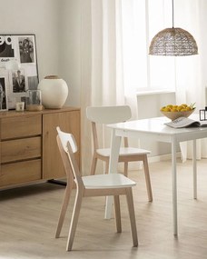 Set 2 buc. scaune sufragerie Salmos (alb). 1035610