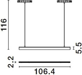 Pendul LED, Modul flexibil pentru sina magnetica Breda