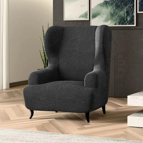 Huse bielastice COSTINA antracit fotoliu clasic (l. 60 - 110 cm)