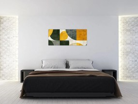 Tablou - Abstracție în culoare de măslin (120x50 cm)