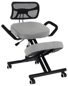 Fotoliu de birou ergonomic Rusu (gri maro). 1016070