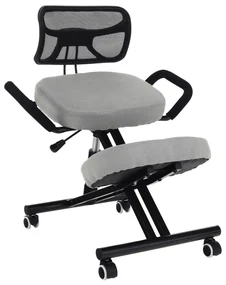 Fotoliu de birou ergonomic Rusu (gri maro). 1016070