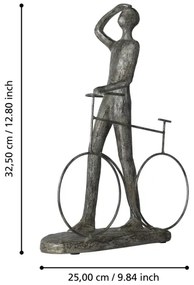 Decorațiune metalică Eglo 427398 SIOCON 32,5x25 cm negru