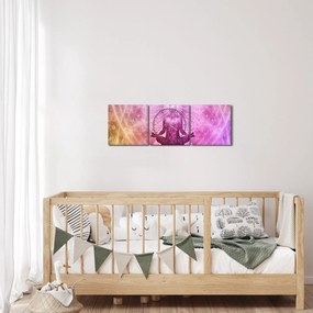 Tablou meditație (cu ceas) (90x30 cm)