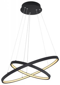 Lustra LED suspendata design modern circular RALPH 42W negru