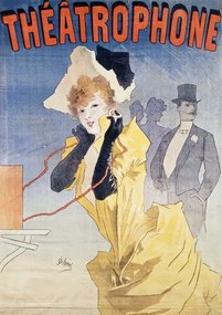 Reproducere Poster Advertising the 'Theatrophone', Jules Cheret