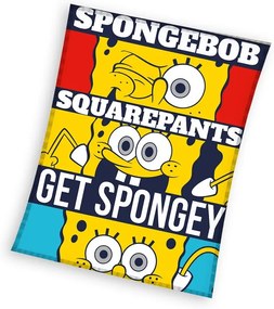 SpongeBob Get Spongey pătură coral fleece 130x170cm