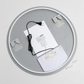 Brilagi - Oglindă LED DEMI PRO, încălzită și reglabilă, cu iluminare, 20 W, 230 V, Ø 60 cm, IP44