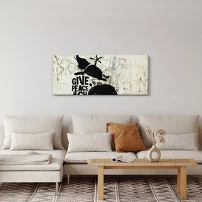 Tablou - Elefant deasupra solului (120x50 cm)