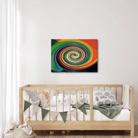 Tablou abstract - spirala colorata (70x50 cm)