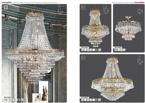 Lustra eleganta design LUX Versailles 9L crom
