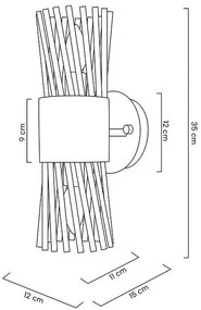 Aplica de perete design modern Lora auriu