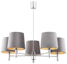 Candelabru modern design elegant BOLZANO 5L gri