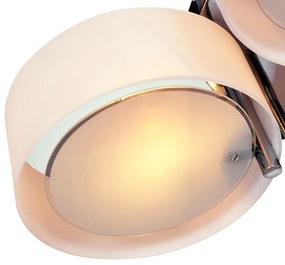 Lustră pendul Homcom 3-spot modern E27 lustră suspendată lampă pentru sufragerie, bucătărie Ø64 x 20 cm Alb Fără becuri | Aosom Romania