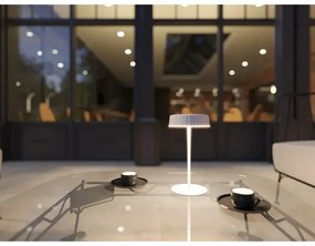 Lampă de masă solară reîncărcabilă LED dimmabilă VIVIEN LED/3W/5V 2700K IP54 albă