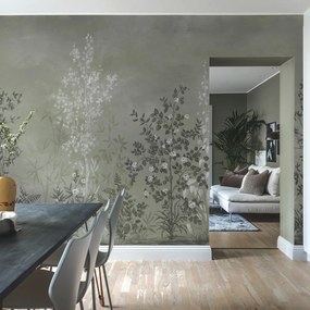Fototapet, Chinoiserie Haze Green, Rebel Walls