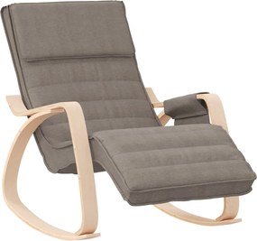 vidaXL Scaun balansoar, gri taupe, material textil