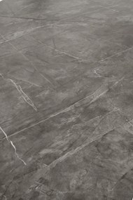 Masa extensibila Charles marmura gri/negru L180-260 cm