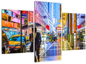 Tablou - Oraș în lumina neoanelor (90x60 cm)