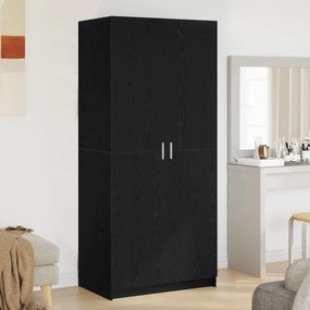 vidaXL Dulap Negre Stejar 80x51x180 cm Lemn prelucrat