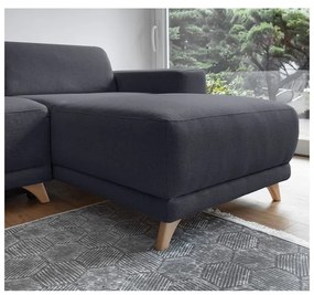 Colțar gri antracit extensibil/cu spațiu de depozitare Classy Sophie – Miuform