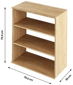 Raft, stejar sonoma, RESITA TYP 4