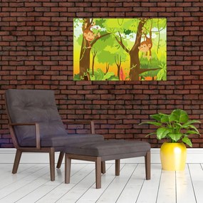 Tablou - Maimuțe (90x60 cm)