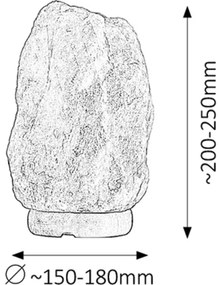 Lampă de sare Rabalux ROCK 4130 - 1xE14/15W/230V