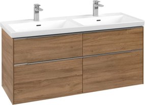 Villeroy & Boch Subway 3.0 dulap 127.2x46.2x57.6 cm sub chiuveta pe perete stejar C568L0RH